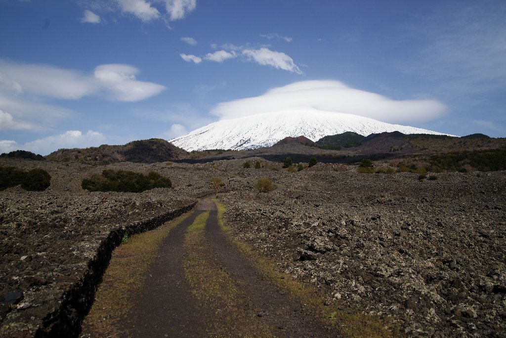 vista etna da SS Cristo